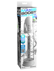 Max Boost Pro Flow - White/clear-Pumps & Enlargers-Pipedream-Andy's Adult World