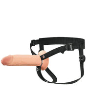 Fantasy X-Tensions Elite 8" Silicone Hollow Strap Dual Density - Light-Harnesses & Strap-Ons-Pipedream-Andy's Adult World