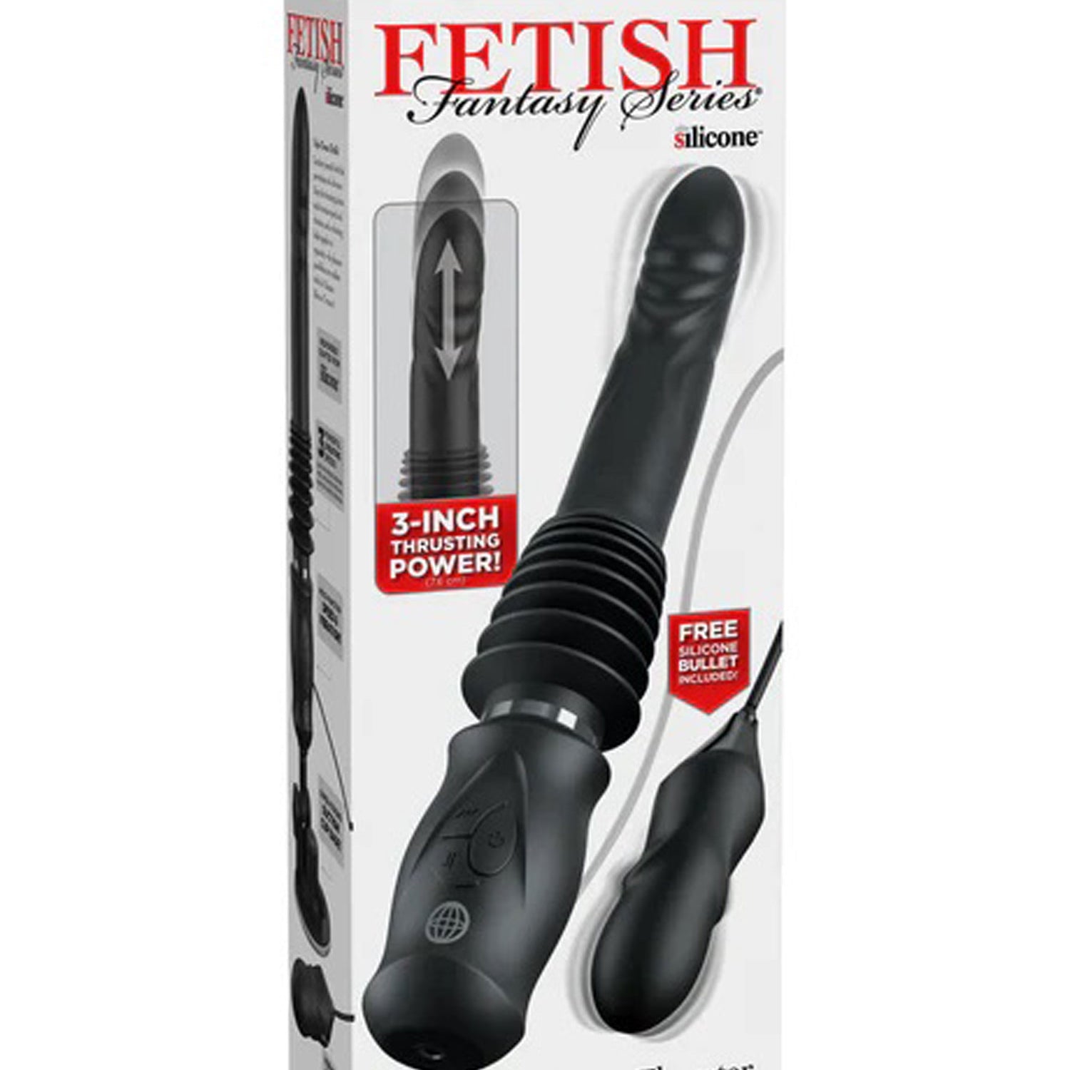 Fetish Fantasy Series Ultimate Silicone Thruster - Balck-Vibrators-Pipedream-Andy's Adult World