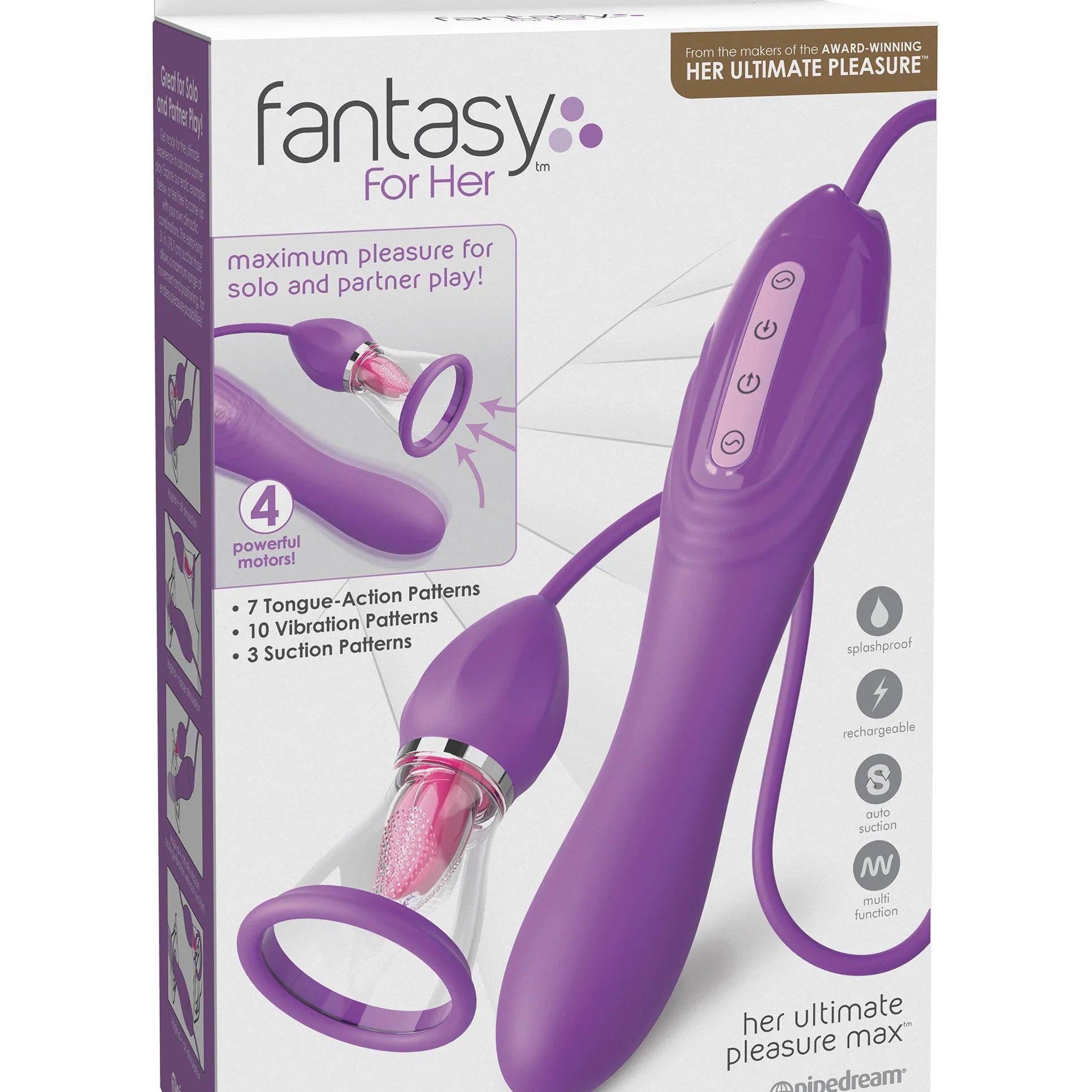 Her Ultimate Pleasure Max - Purple-Clit Stimulators-Pipedream-Andy's Adult World