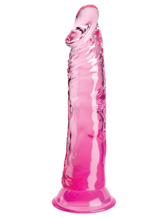King Cock Clear 8 Inch - Pink-Dildos & Dongs-Pipedream-Andy's Adult World