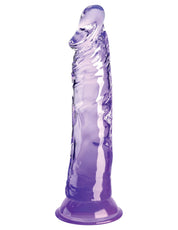 King Cock Clear 8 Inch - Purple-Dildos & Dongs-Pipedream-Andy's Adult World