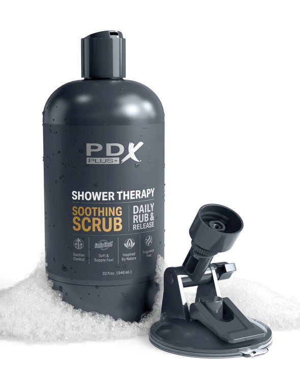 Shower Therapy - Soothing Scrub - Brown-Masturbation Aids for Males-Pipedream-Andy's Adult World