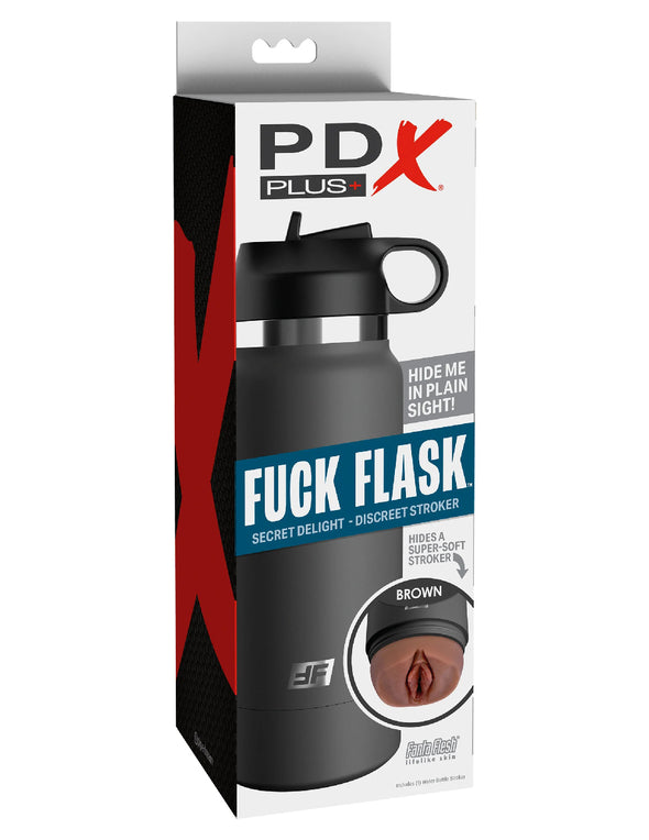 Fuck Flask - Secret Delight - Grey Bottle - Brown-Masturbation Aids for Males-PDX Brands-Andy's Adult World