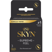 Skyn Supreme Feel 3 Count Condoms-Condoms-Paradise Marketing-Andy's Adult World