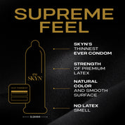 Skyn Supreme Feel 3 Count Condoms-Condoms-Paradise Marketing-Andy's Adult World