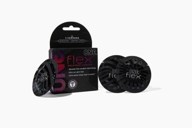 One Flex 3 Ct Condoms-Condoms-Paradise Marketing-Andy's Adult World