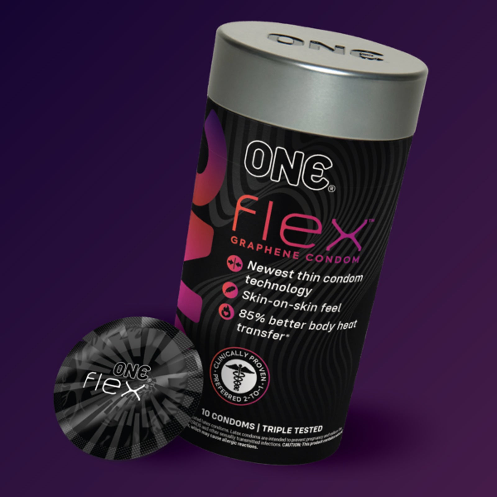 One Flex 10 Count Condoms-Condoms-Paradise Marketing-Andy's Adult World