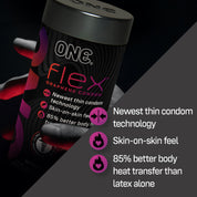 One Flex 10 Count Condoms-Condoms-Paradise Marketing-Andy's Adult World