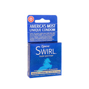 Kimono Swirl 3 Count Condoms-Condoms-Paradise Marketing-Andy's Adult World