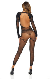 Mad Love Bodystocking - One Size - Black-Lingerie & Sexy Apparel-Rene Rofe-Andy's Adult World