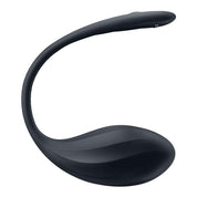 Ribbed Petal Connect App - Black-Vibrators-Satisfyer-Andy's Adult World