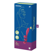 Tri Ball 1 Lay on Vibrator - Red-Vibrators-Satisfyer-Andy's Adult World