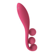 Tri Ball 1 Lay on Vibrator - Red-Vibrators-Satisfyer-Andy's Adult World