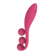 Tri Ball 1 Lay on Vibrator - Red-Vibrators-Satisfyer-Andy's Adult World