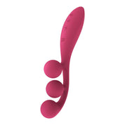 Tri Ball 1 Lay on Vibrator - Red-Vibrators-Satisfyer-Andy's Adult World