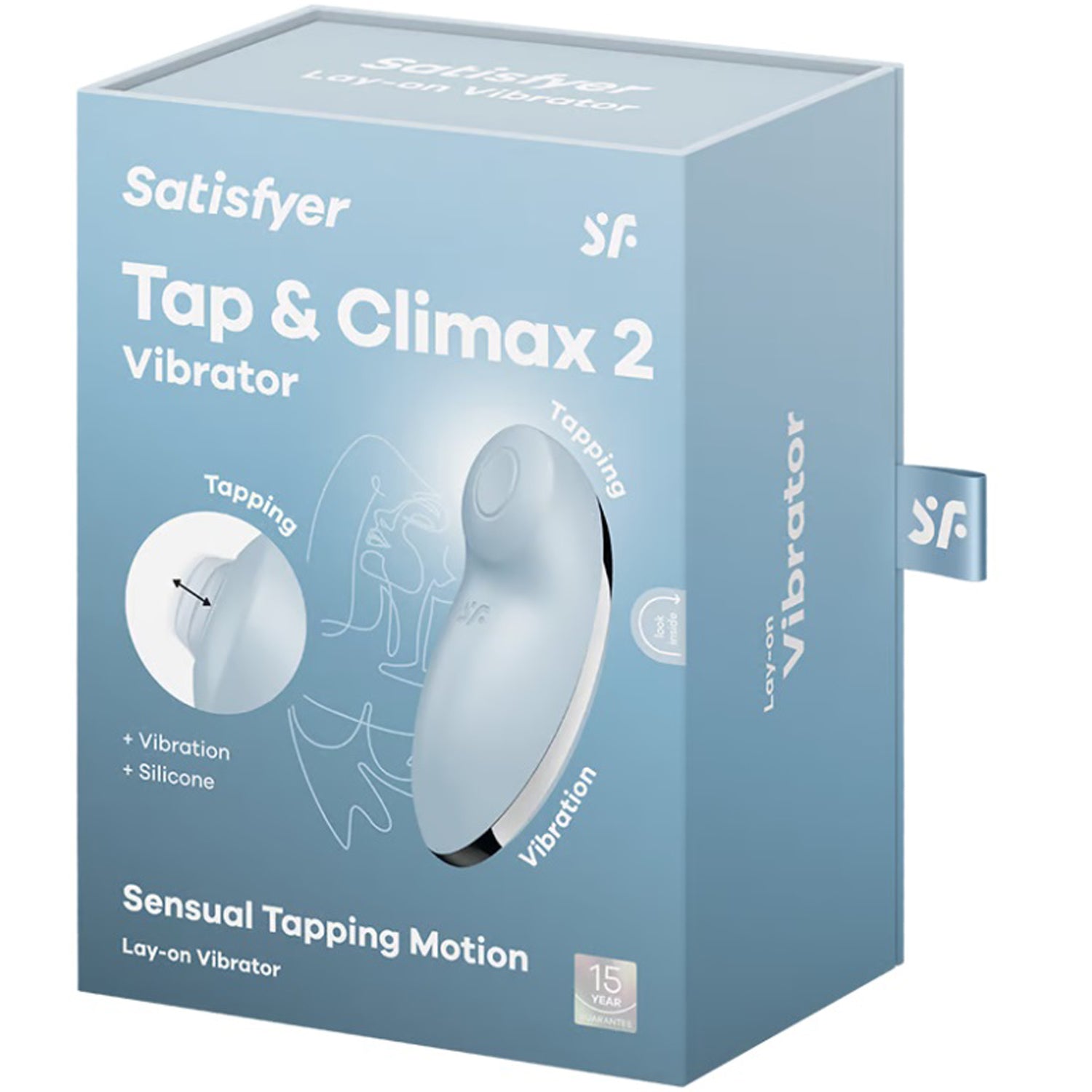 Tap and Climax 2 Vibrator - Blue-Vibrators-Satisfyer-Andy's Adult World