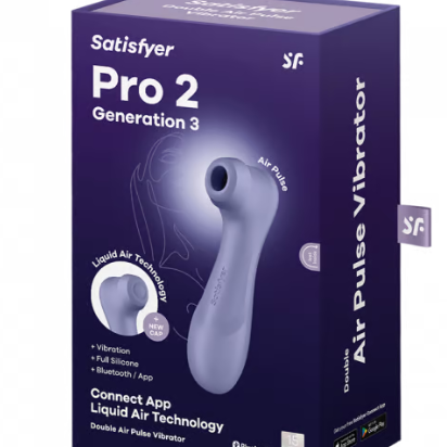 Pro 2 Generation 3 Connect App - Lilac-Clit Stimulators-Satisfyer-Andy's Adult World