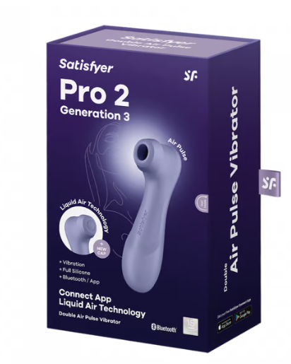 Pro 2 Generation 3 Connect App - Lilac-Clit Stimulators-Satisfyer-Andy's Adult World