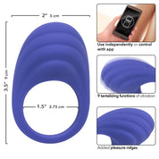 Calexotics Connect Couples Ring - Periwinkle-Cockrings-CalExotics-Andy's Adult World