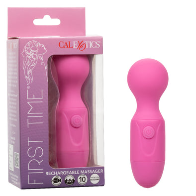 First Time Rechargeable Massager - Pink-Massagers-CalExotics-Andy's Adult World