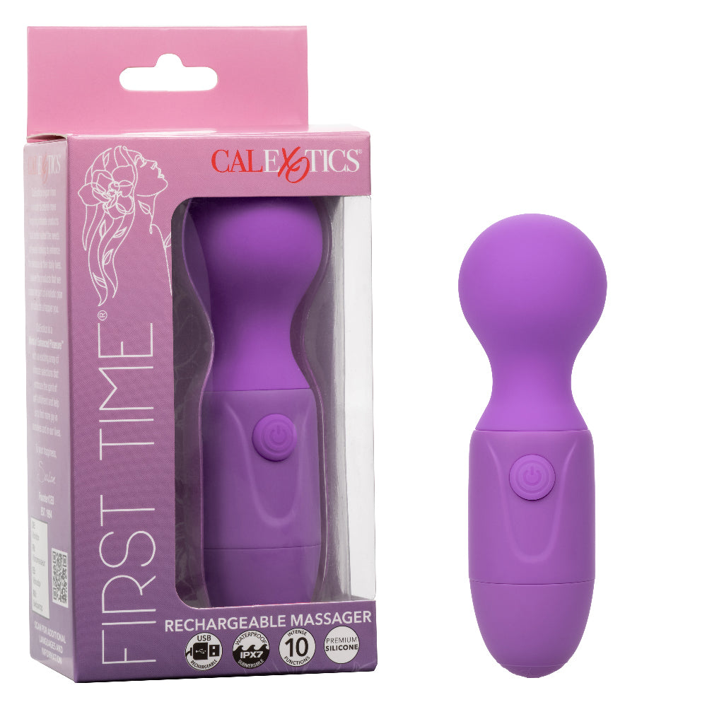 First Time Rechargeable Massager - Purple-Massagers-CalExotics-Andy's Adult World