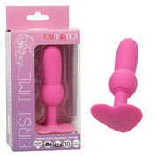 First Time Vibrating Beaded Probe - Pink-Anal Toys & Stimulators-CalExotics-Andy's Adult World