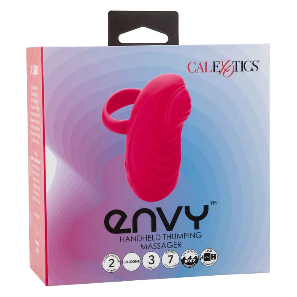 Envy Handheld Thumping Massager - Pink-Vibrators-CalExotics-Andy's Adult World