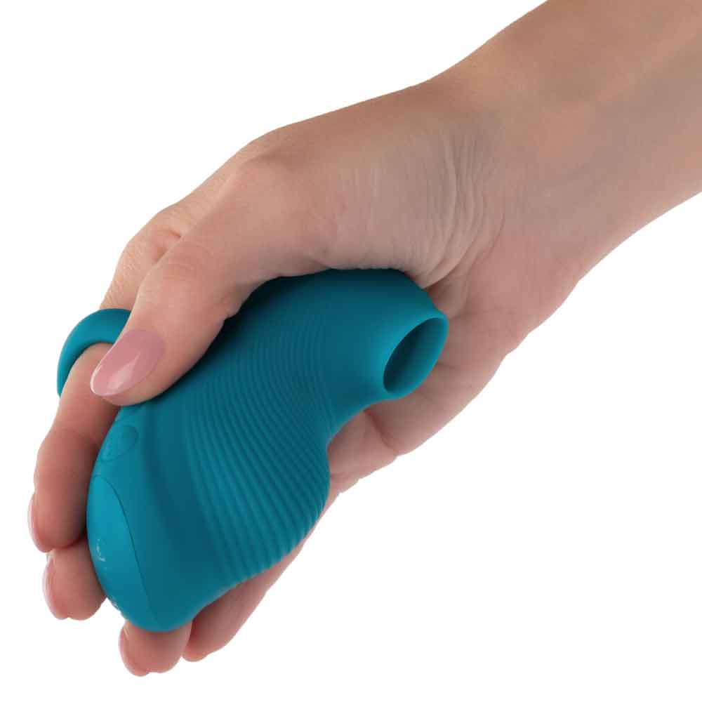 Envy Handheld Suction Massager - Blue-Vibrators-CalExotics-Andy's Adult World