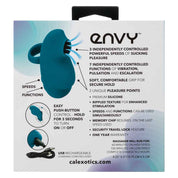 Envy Handheld Suction Massager - Blue-Vibrators-CalExotics-Andy's Adult World