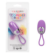 Turbo Buzz Bullet With Removable Silicone Sleeve - Purple-Vibrators-CalExotics-Andy's Adult World