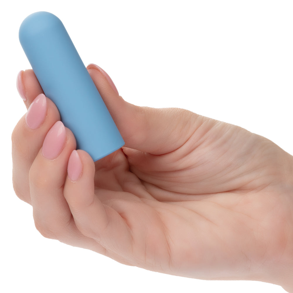 Turbo Buzz Rounded Mini Bullet - Blue-Vibrators-CalExotics-Andy's Adult World