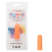 Turbo Buzz Rounded Mini Bullet - Orange-Vibrators-CalExotics-Andy's Adult World