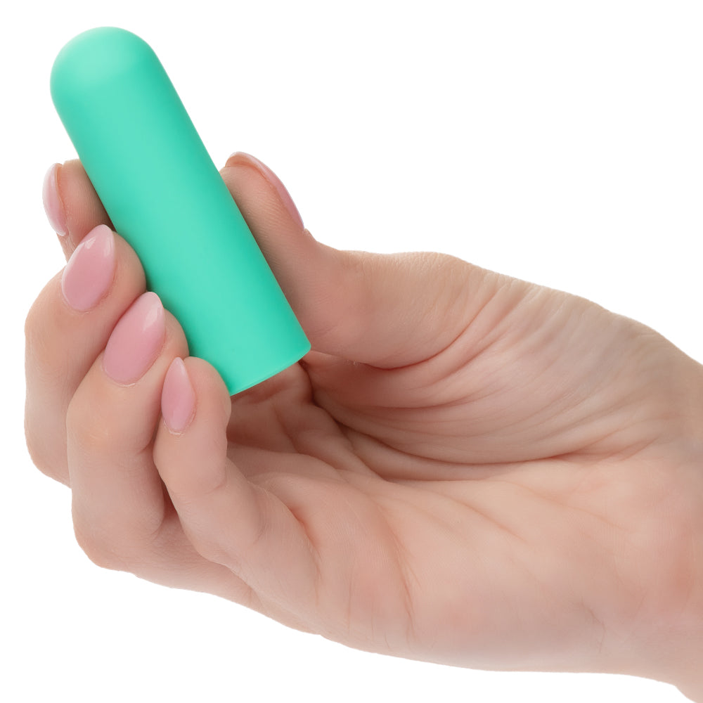 Turbo Buzz Rounded Mini Bullet - Green-Vibrators-CalExotics-Andy's Adult World