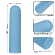 Turbo Buzz Rounded Bullet - Blue-Vibrators-CalExotics-Andy's Adult World