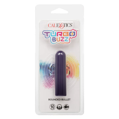 Turbo Buzz Rounded Bullet - Purple-Vibrators-CalExotics-Andy's Adult World