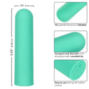 Turbo Buzz Rounded Bullet - Green-Vibrators-CalExotics-Andy's Adult World