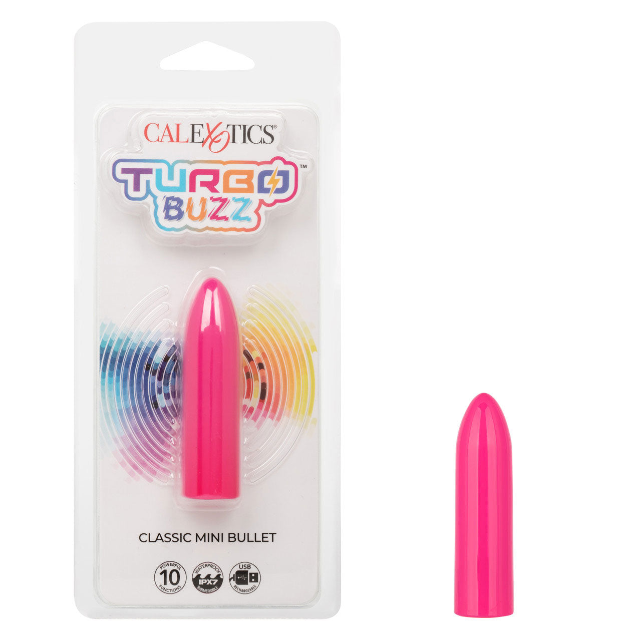 Turbo Buzz Classic Mini Bullet - Pink-Vibrators-CalExotics-Andy's Adult World