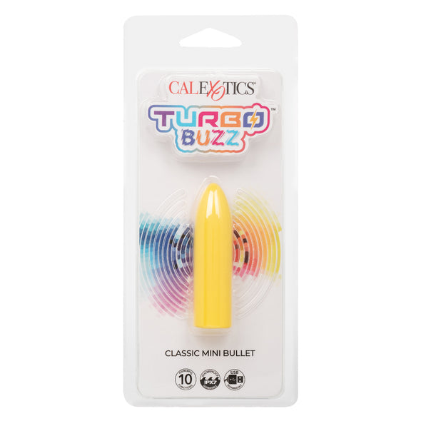 Turbo Buzz Classic Mini Bullet - Yellow-Vibrators-CalExotics-Andy's Adult World