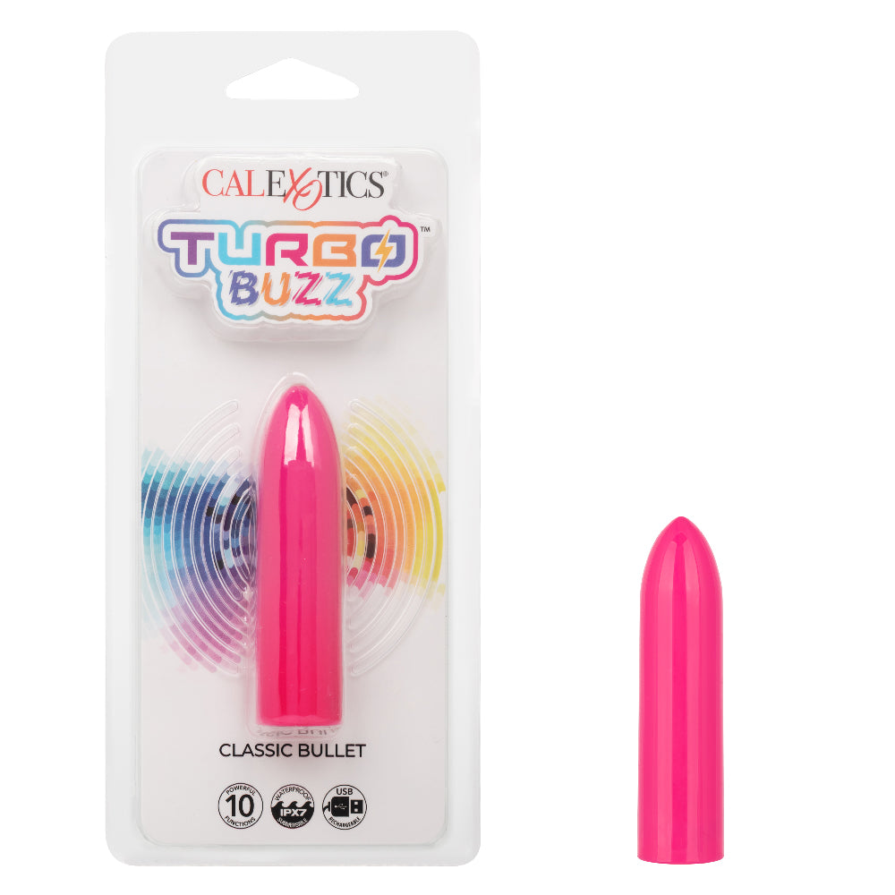 Turbo Buzz Classic Bullet - Pink-Vibrators-CalExotics-Andy's Adult World