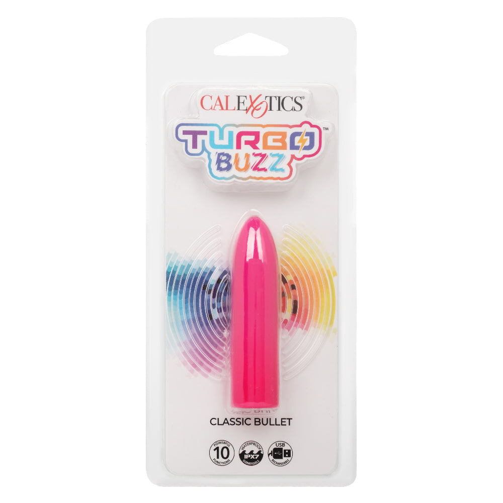 Turbo Buzz Classic Bullet - Pink-Vibrators-CalExotics-Andy's Adult World