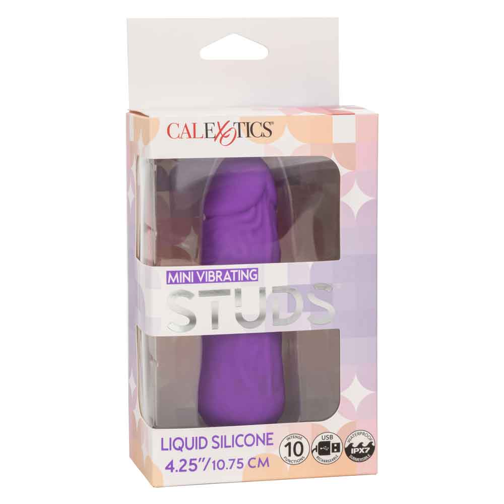 Mini Vibrating Studs - Purple-Vibrators-CalExotics-Andy's Adult World