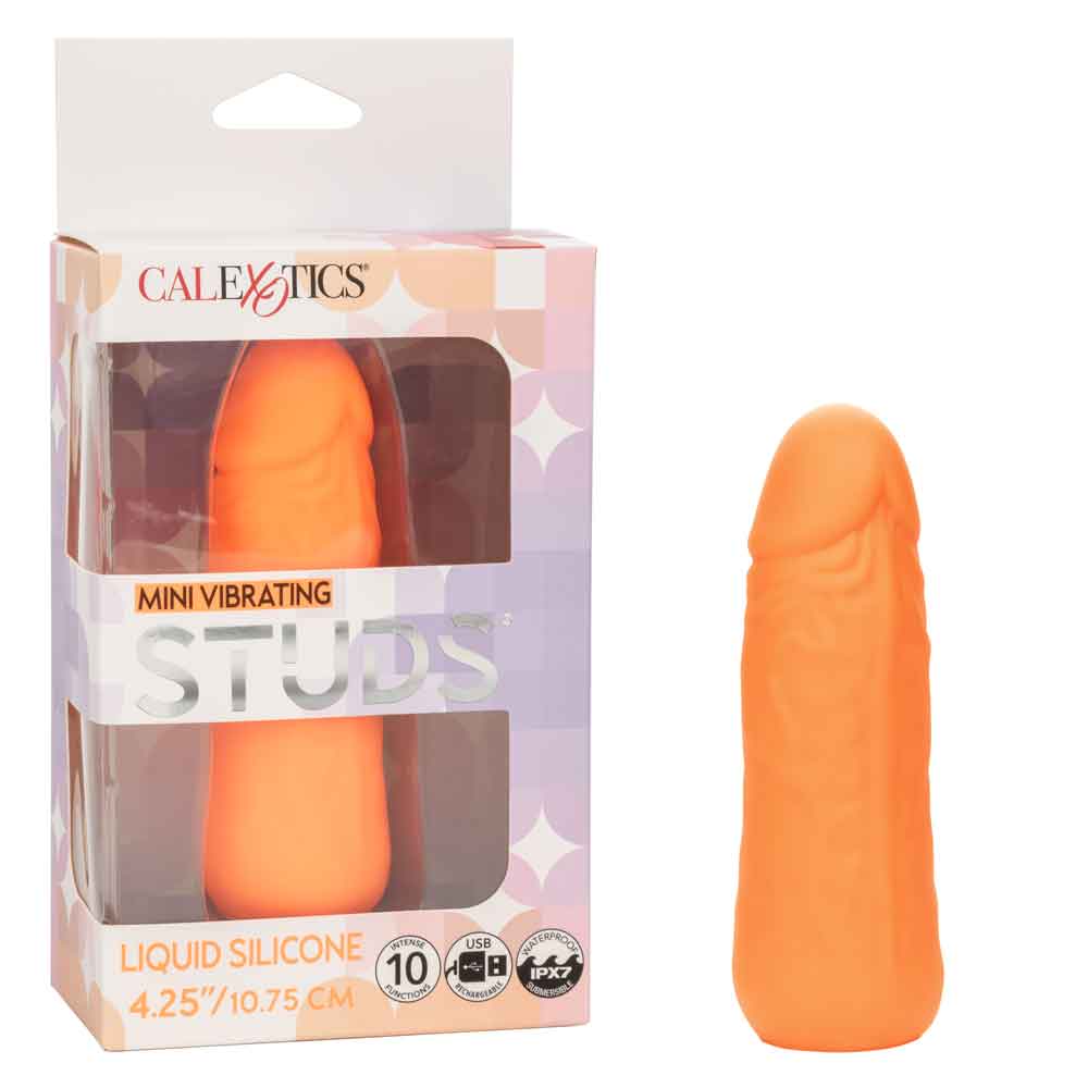 Mini Vibrating Studs - Orange-Vibrators-CalExotics-Andy's Adult World