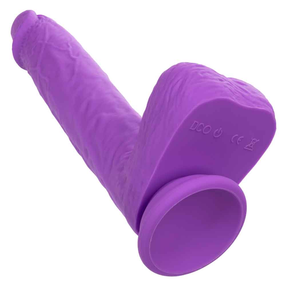 Rechargeable Gyrating and Thrusting Silicone Studs - Purple-Dildos & Dongs-CalExotics-Andy's Adult World