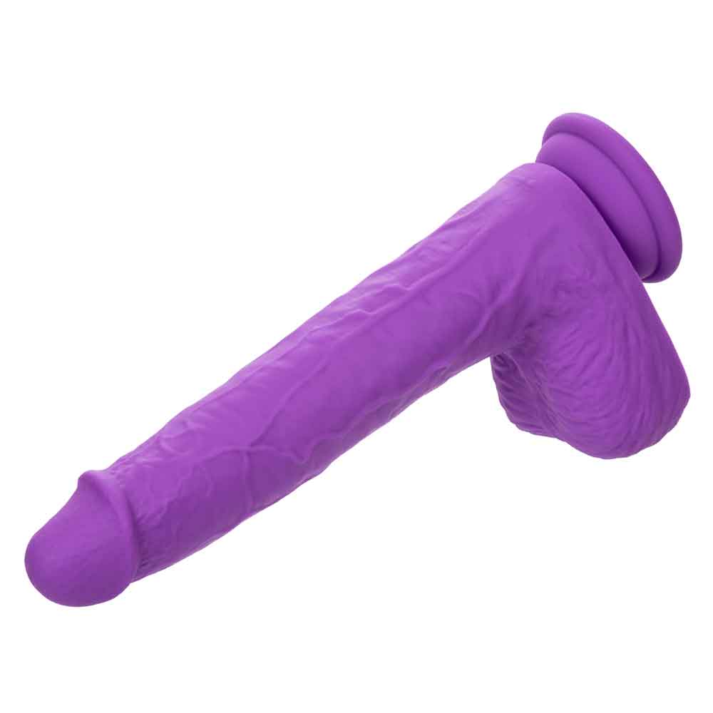 Rechargeable Gyrating and Thrusting Silicone Studs - Purple-Dildos & Dongs-CalExotics-Andy's Adult World