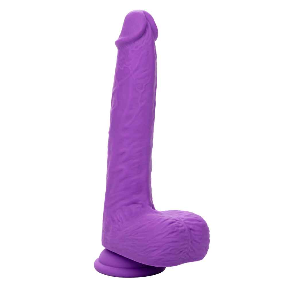 Rechargeable Gyrating and Thrusting Silicone Studs - Purple-Dildos & Dongs-CalExotics-Andy's Adult World