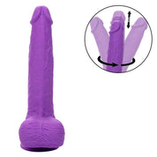 Rechargeable Gyrating and Thrusting Silicone Studs - Purple-Dildos & Dongs-CalExotics-Andy's Adult World