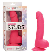 Neon Silicone Studs 6 Inch - Pink-Dildos & Dongs-CalExotics-Andy's Adult World