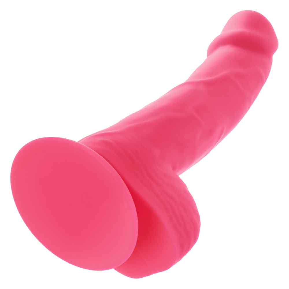 Neon Silicone Studs 6 Inch - Pink-Dildos & Dongs-CalExotics-Andy's Adult World