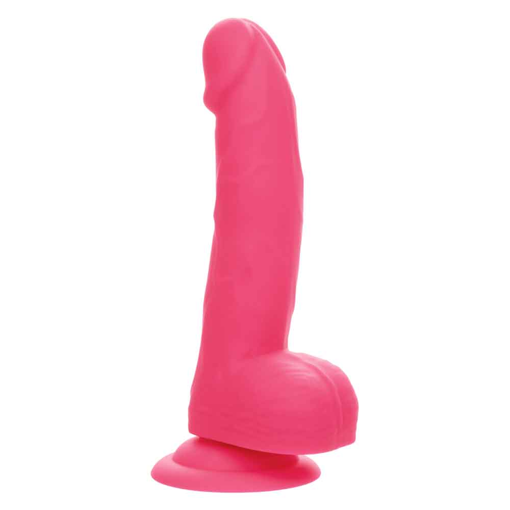 Neon Silicone Studs 6 Inch - Pink-Dildos & Dongs-CalExotics-Andy's Adult World